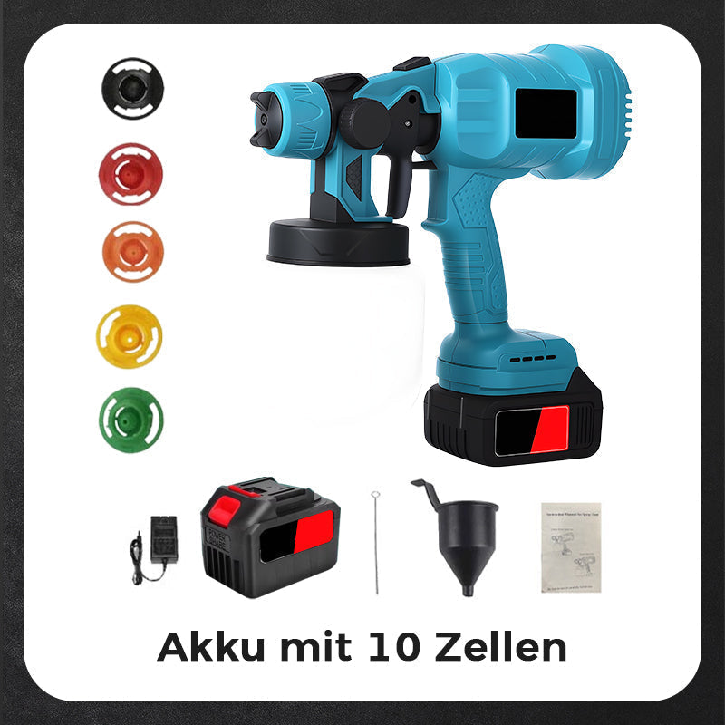 💥 🎨 Kabelloses elektrisches Farbspritzgerät – Schnell, sauber und effizient