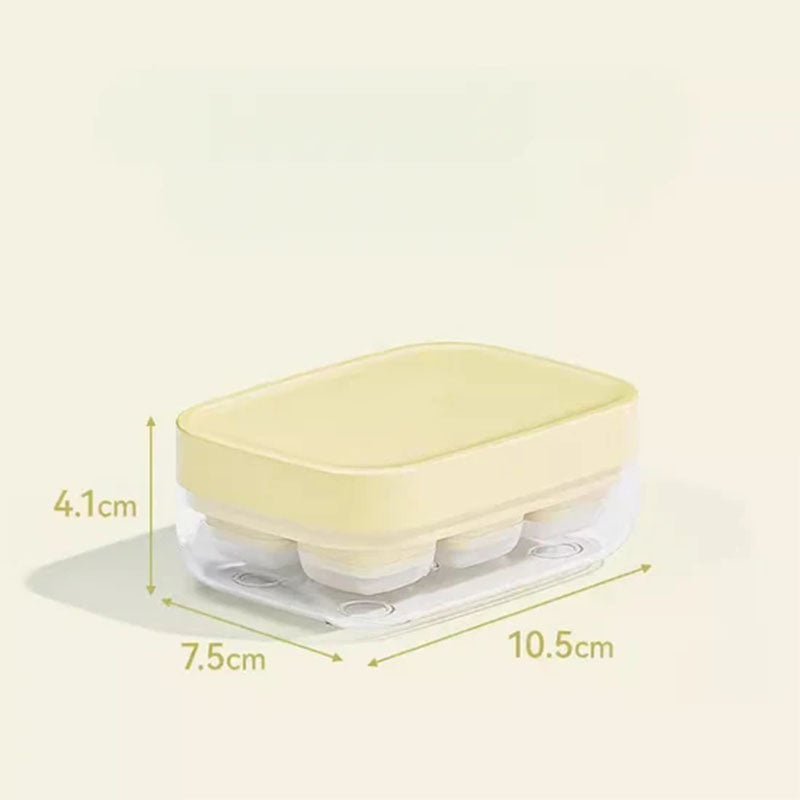 🧊Mini-Eiswürfelform mit 6 Fächern, lebensmittelecht und leicht zu lösen🧼