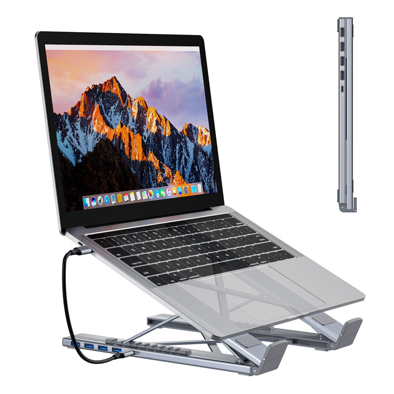 đ» đ„50% RABATT! ⥠2-in-1 USB-C Dockingstation & LaptopstĂ€nder â 8 Ports, 4K HDMI & Höhenverstellbar fĂŒr Mehr ProduktivitĂ€t đ„ïž