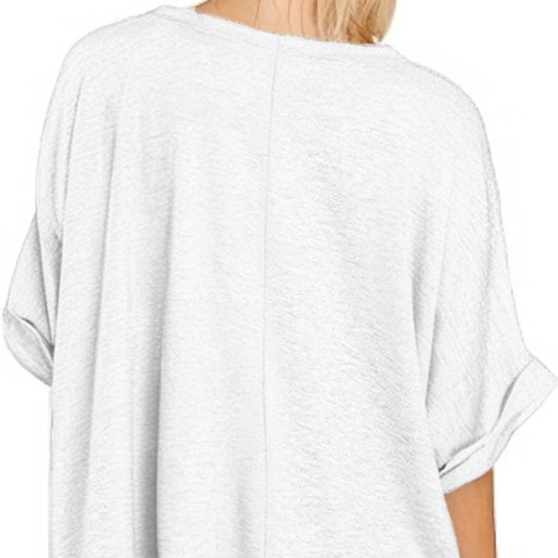 👕🌸 50% RABATT! Lässiges, lockeres V-Ausschnitt-Oberteil für Damen – Entspannt, schick & perfekt für warme Tage 🍂
