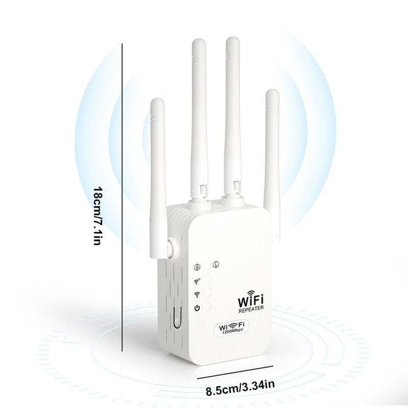 🎁Letzter Tag: 50 % Rabatt! WLAN-Verstärker – 1200 Mbit/s, Dualband (5 GHz / 2,4 GHz) 📶 Maximale Signalverstärkung – stabile Verbindung im ganzen Haus!