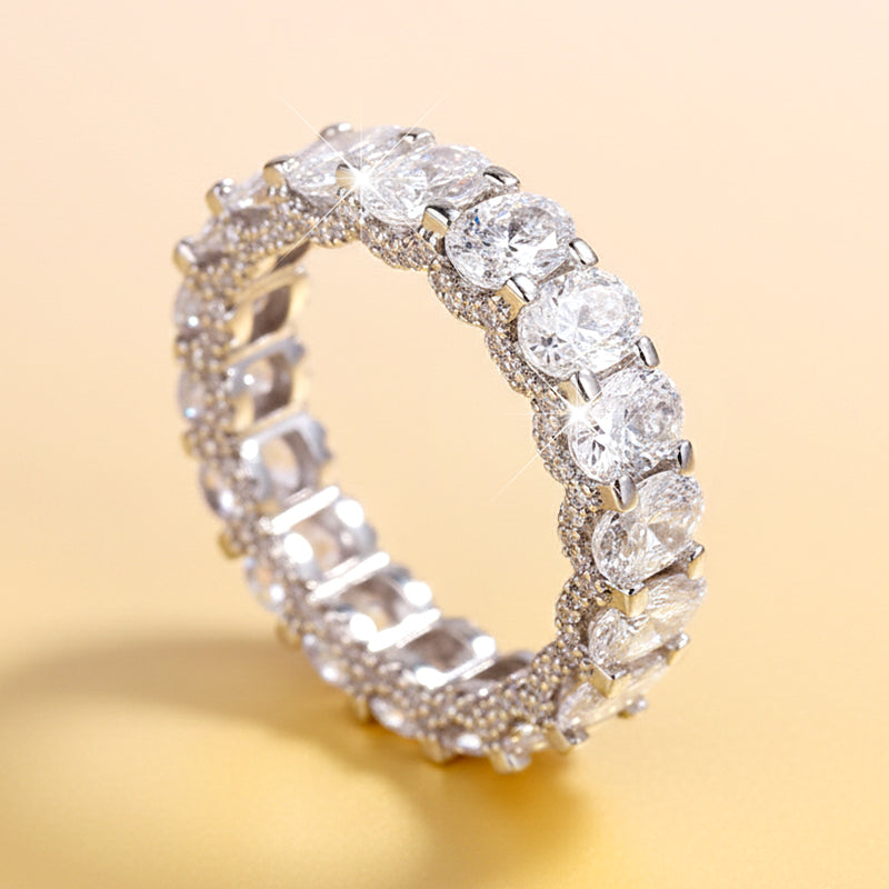 💎Modischer Mémoire-Ring mit glitzernden Zirkonia-Steinen💎