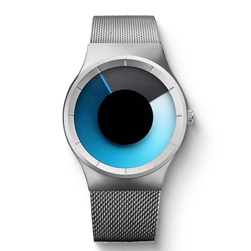 â¨đ
Weihnachtsangebote â Nur fĂźr kurze Zeit!â°Futuristische, minimalistische Herrenuhr mit kreativem Drehscheiben-Zifferblatt