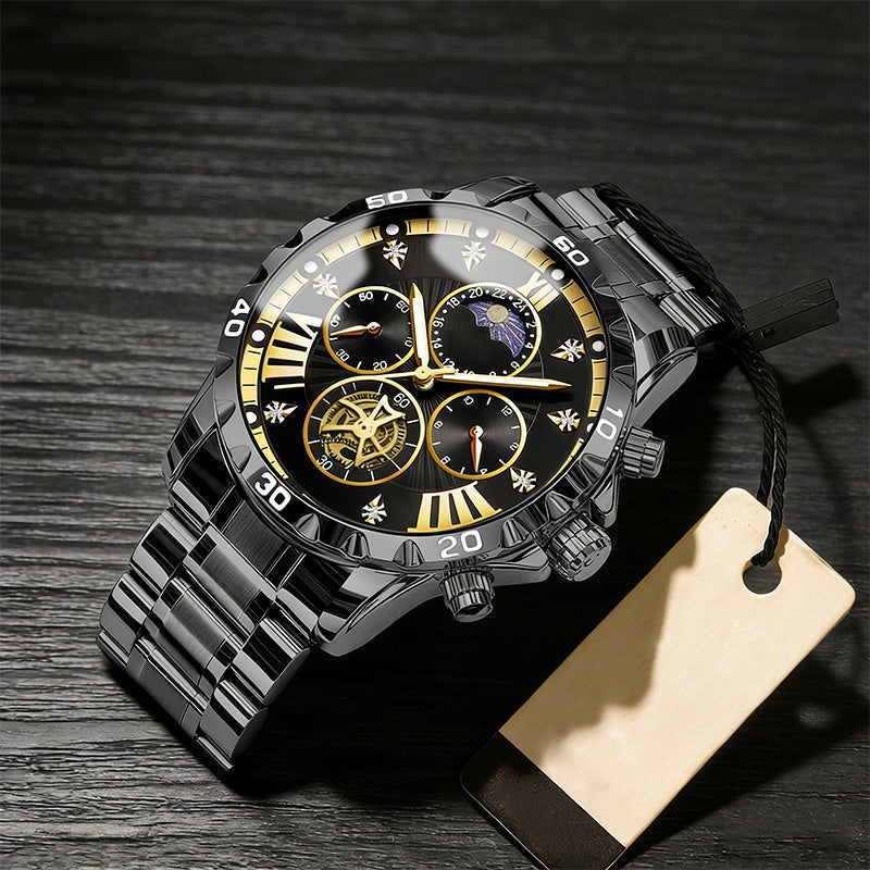 Men's Luminous Waterproof Flywheel Quartz Watch🔥Letzter Tag mit 50 % Rabatt🔥