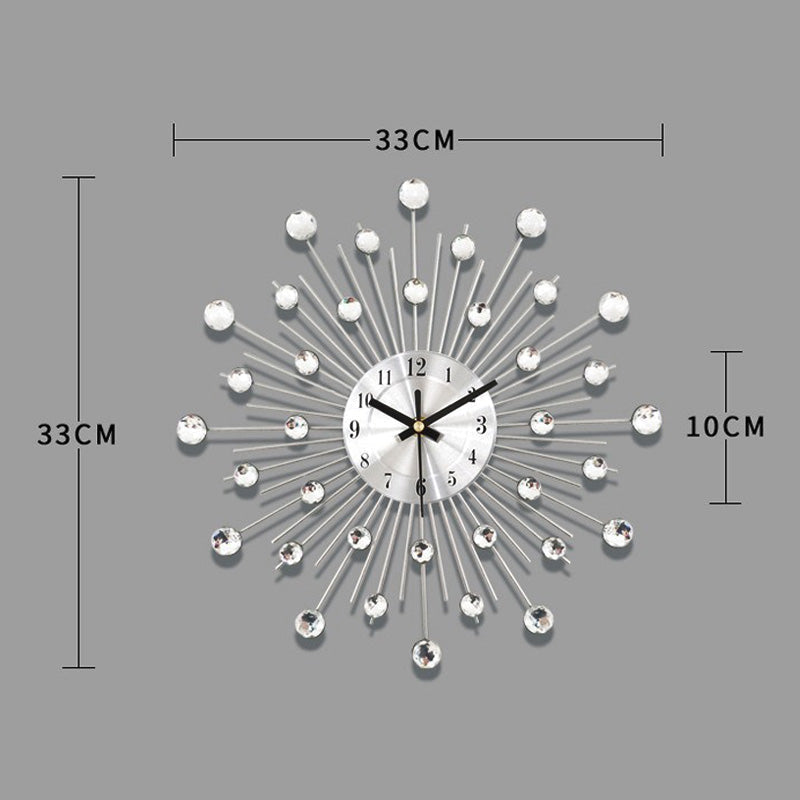 ✨60 % RABATT🕰️ Kreative Strass-Wanduhr – Leise, minimalistischer Luxus für Wohnzimmer, Esszimmer und Eingangsbereich! 💎🏡