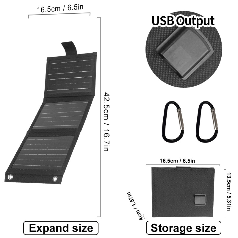 🔥 Sonderangebot: 50 % Rabatt 🔥 Tragbares Solarpanel mit USB-Ladeanschluss