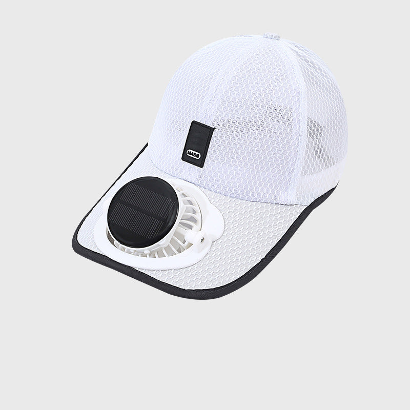 🌞🧢 Atmungsaktive Sonnenkappe/Baseballkappe mit integriertem Solar-Lüfter