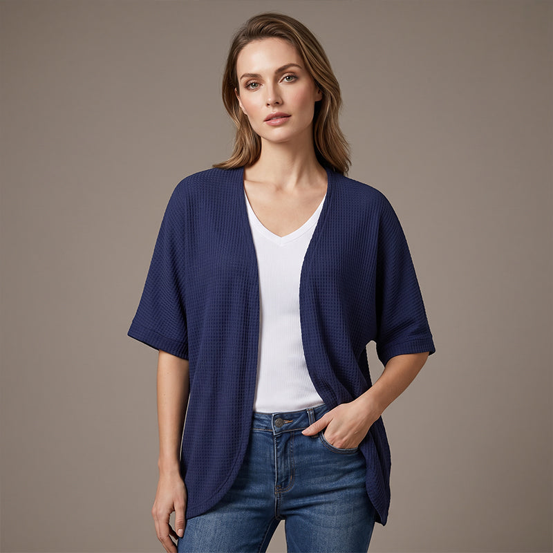 Lässiger Kurzarm-Cardigan für Damen