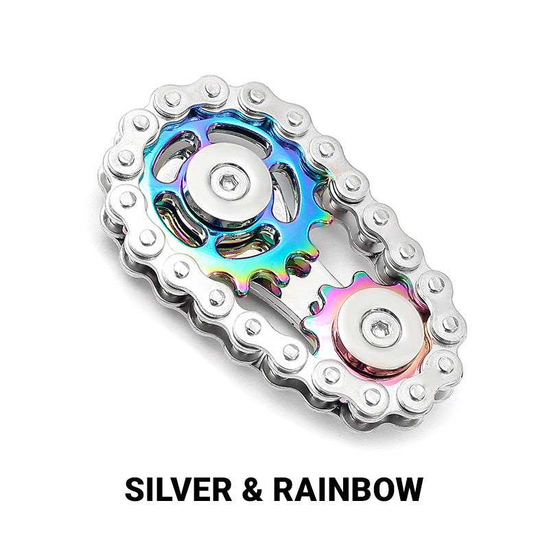 ⚙️ Edelstahl-Zahnrad-Ketten-Fidget-Spinner