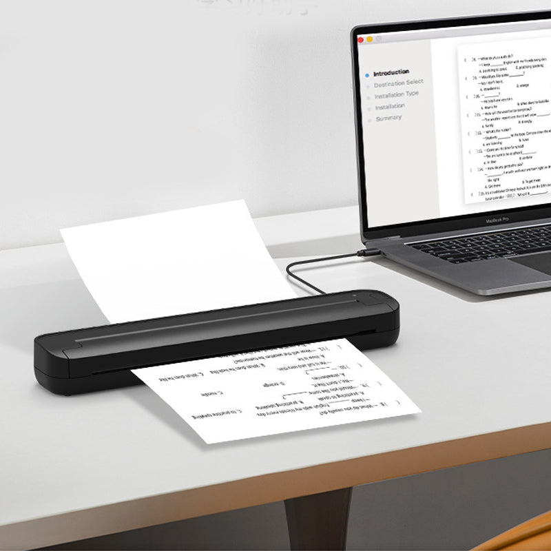 đïž 50 % Rabatt â Tragbarer Bluetooth-Thermodrucker â kabellos, tintefrei & kompakt â fĂŒr A4, ideal fĂŒr BĂŒro, Studium & Reisen đ