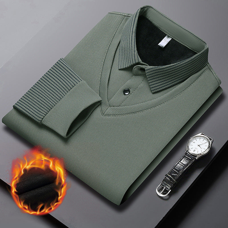 👔👔2025 neuestes Modell🔥🔥Gestreiftes Revers Fake Zweiteiliges Hemd