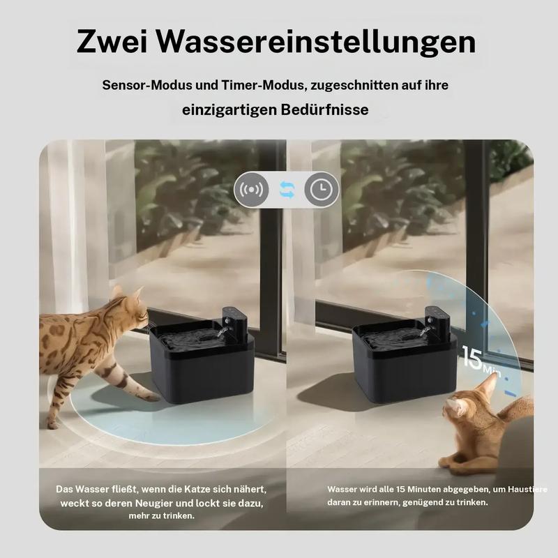Intelligenter Katzen-Trinkbrunnen mit Bewegungssensor