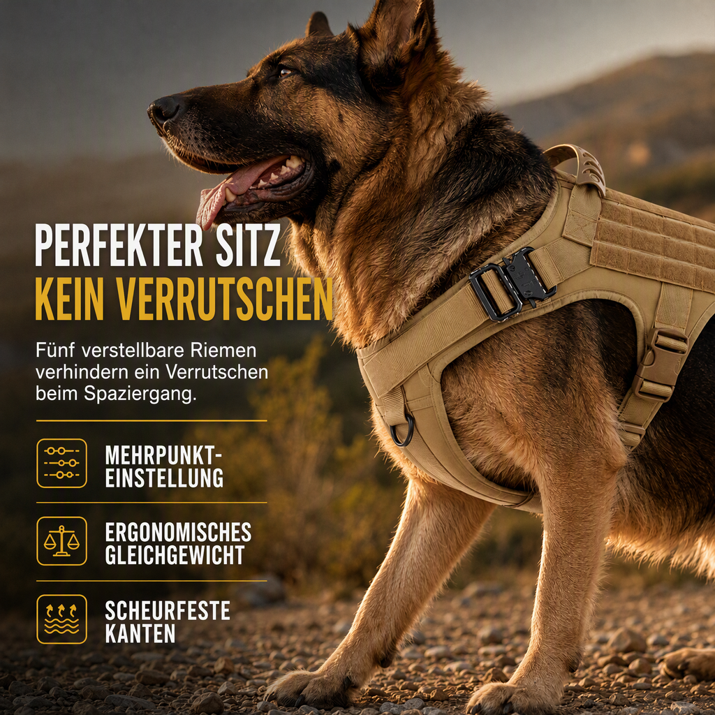 ⏳Begrenzte Zeit 50% Rabatt💥Schnellverschluss-Taktikgeschirr für mittelgroße und große Hunde