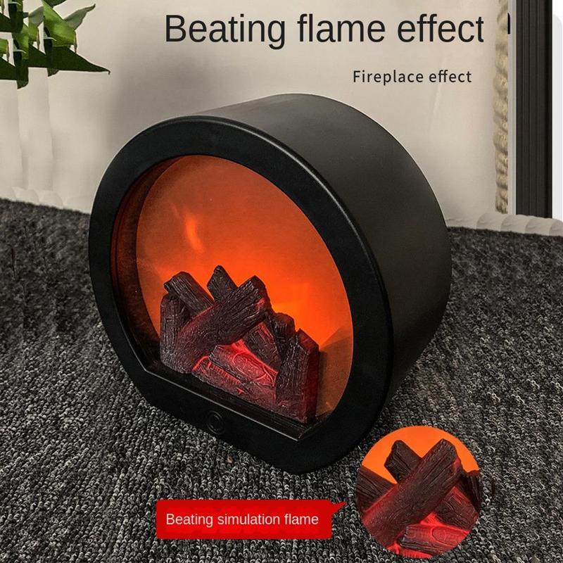 🔥🔥LAST DAY-KAMPANJ - 49% RABATT🔥Flamlös LED-eldstad Dekorativ lanternlampa