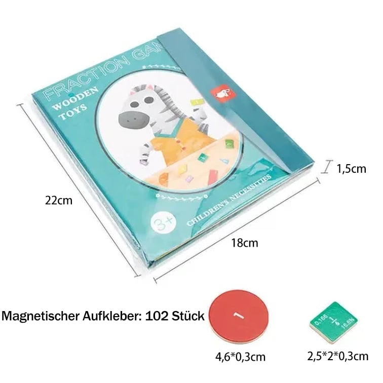 🧩 50% RABATT! 🎨 Magnetisches Bruchpuzzle für Kinder – Fördert Feinmotorik, Buntes Design & Sicheres Spielen ✨