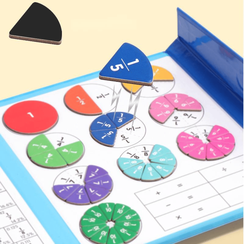 🧩 50% RABATT! 🎨 Magnetisches Bruchpuzzle für Kinder – Fördert Feinmotorik, Buntes Design & Sicheres Spielen ✨
