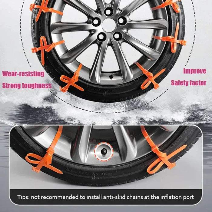 🚗❄️ Rutschfeste Schneeketten – Perfekter Halt bei Eis & Schnee! 🔒👌 Sicheres Fahren, einfache Montage. Ihr Winter-Plus an Sicherheit.
