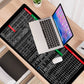 ⌨️Quick Key Supergroße rutschfeste Tastaturauflage  – mit Office-Software-Shortcut-Mustern👨‍💻👩‍💻