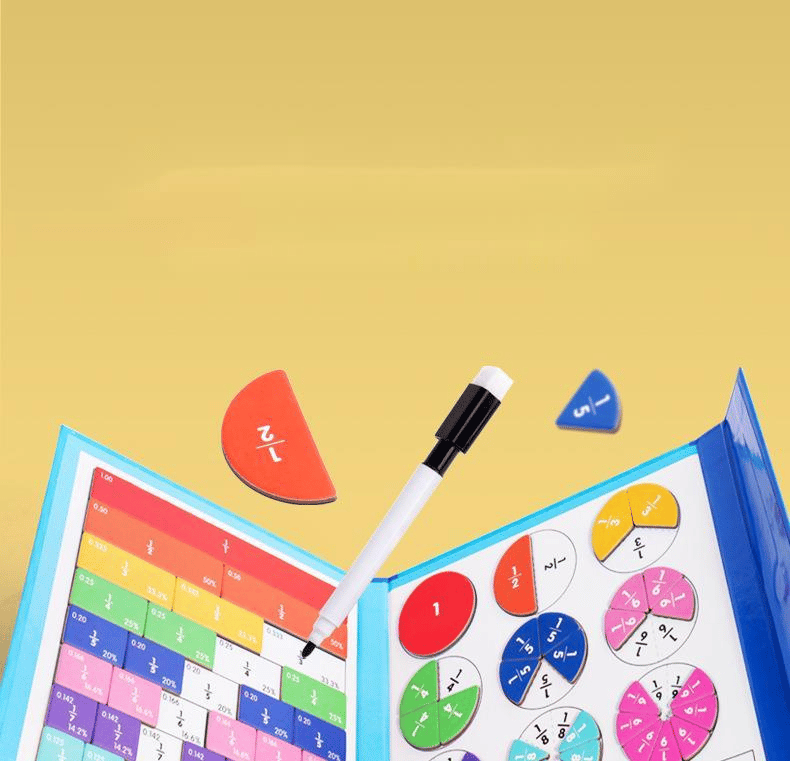 🧩 50% RABATT! 🎨 Magnetisches Bruchpuzzle für Kinder – Fördert Feinmotorik, Buntes Design & Sicheres Spielen ✨