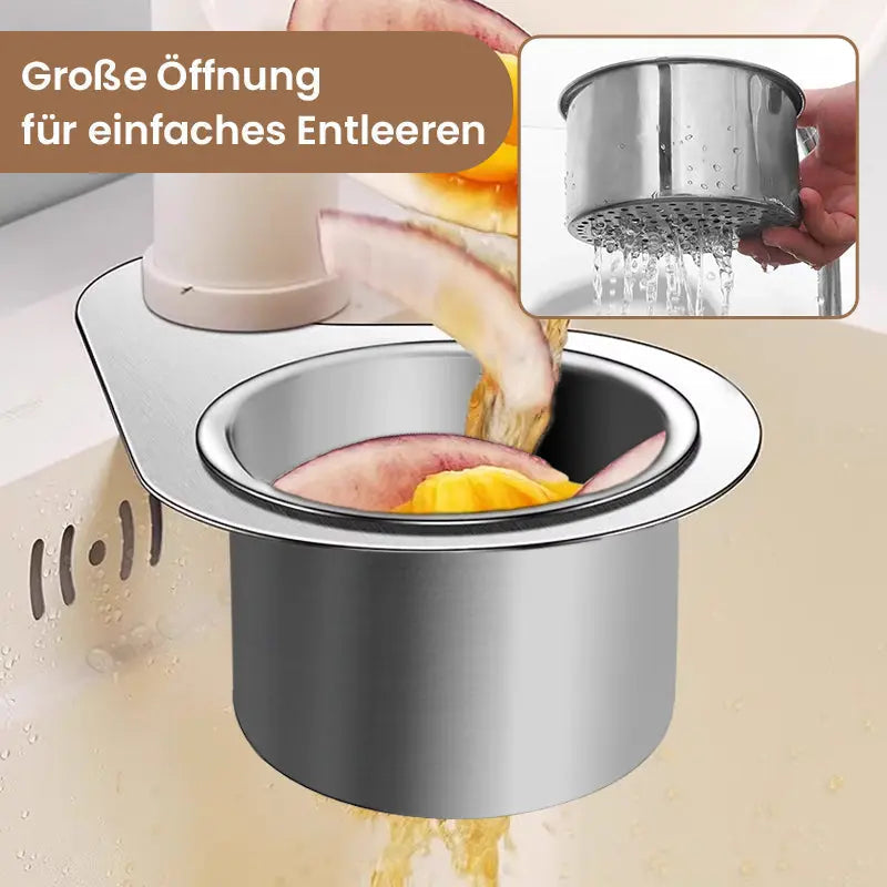 🔥Edelstahl-Siebkorb in Schwanenform – Platzsparend, rostfrei & extrem praktisch für deine Küche! 🦢