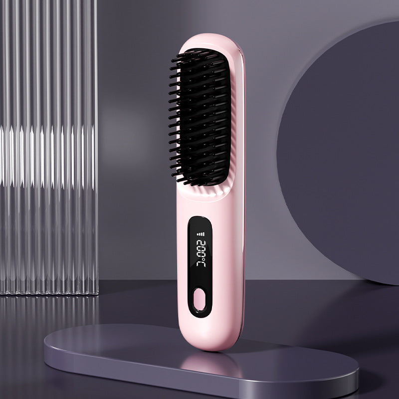 ✨Sonderpreis €24.99!!💥Kabelloser Keramik-Heiz-Haarglättungskamm💇‍♀️