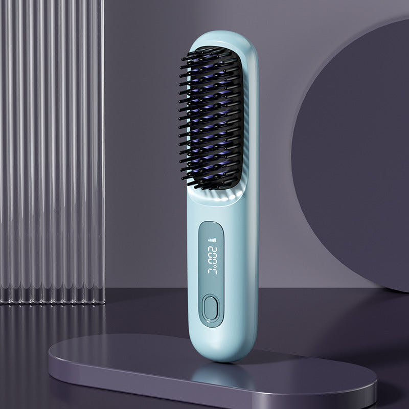 ✨Sonderpreis €24.99!!💥Kabelloser Keramik-Heiz-Haarglättungskamm💇‍♀️