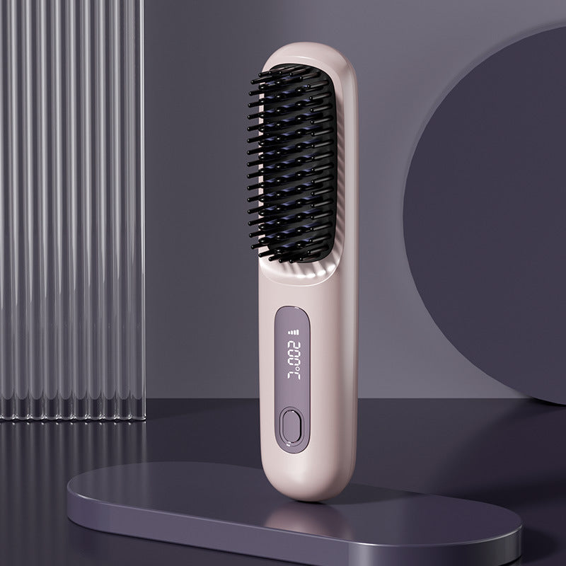✨Sonderpreis €24.99!!💥Kabelloser Keramik-Heiz-Haarglättungskamm💇‍♀️
