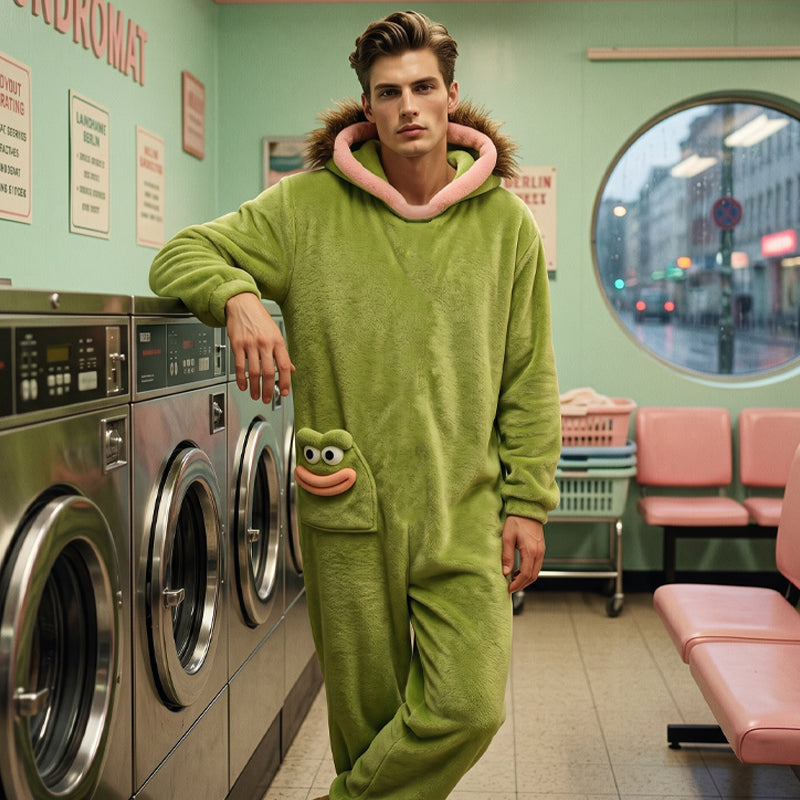 Eleganz braucht keine Worte 🐟Kuscheliger Pyjama aus Korallenfleece mit Figuren🧸