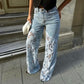 👖🌸 Gespleißte Spitzen-Jeans: Nachhaltiger Komfort & eleganter Style für den Sommer! 👗💃 50% Rabatt – Jetzt zugreifen!