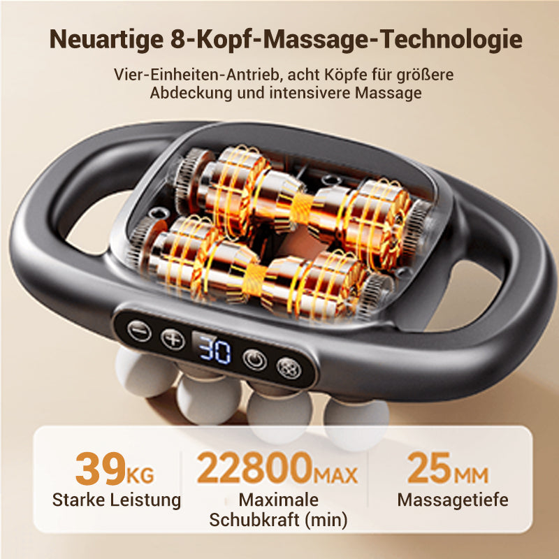 🔥Weihnachtsverkauf – bis zu 50 % Rabatt🎅Multifunktionale, automatische Massagepistole mit 12 Köpfen