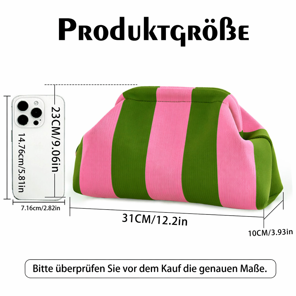 🎨Damen-Handtasche mit Streifen☁️