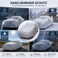 🚗  Ganzjahres-Autoabdeckung mit silberner Beschichtung – schützt vor Sonne, Regen & Staub, mit Spiegel-Taschen – für den Außenbereich geeignet 🛡️