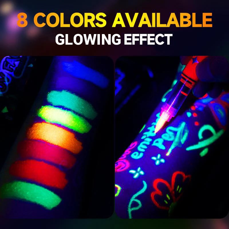 📢HEISSER VERKAUF 50 % RABATT !!!✨UV-Leuchtende Gesichts- und Körperfarben-Marker-Set