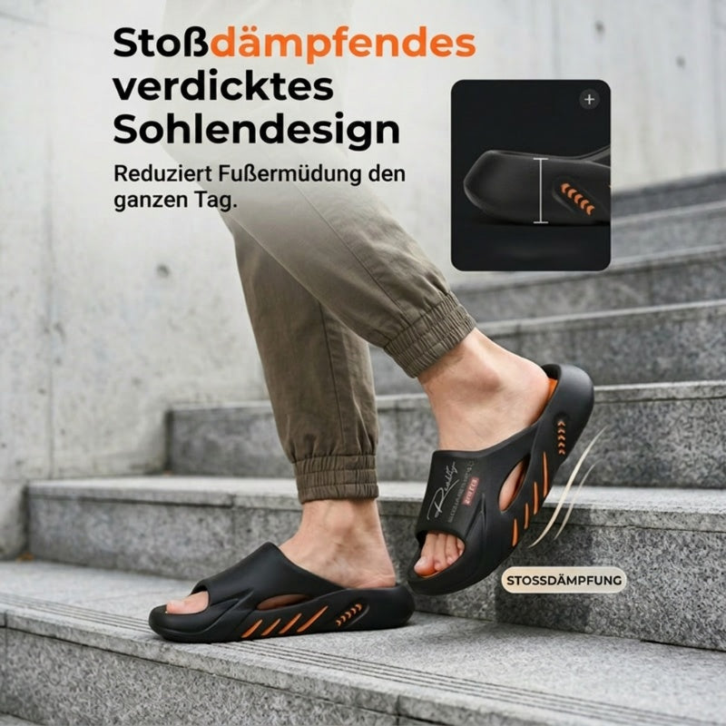 💥67% SPAREN 🦶Rutschfeste Cloud-Pantoletten für Herren mit dicker Sohle🌊Erfrischend und hautfreundlich