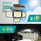 Solar-Außenleuchten – 3000 lm, 188 LEDs, Bewegungsmelder
