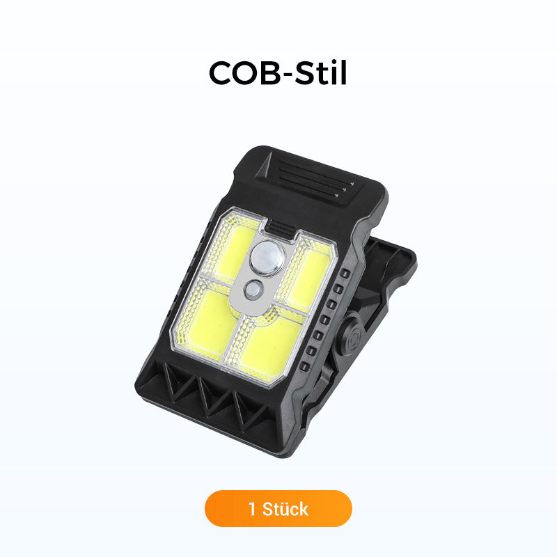 Solar-Clip-Leuchte mit Bewegungssensor. Perfekt für Garten, Balkon & Terrasse!