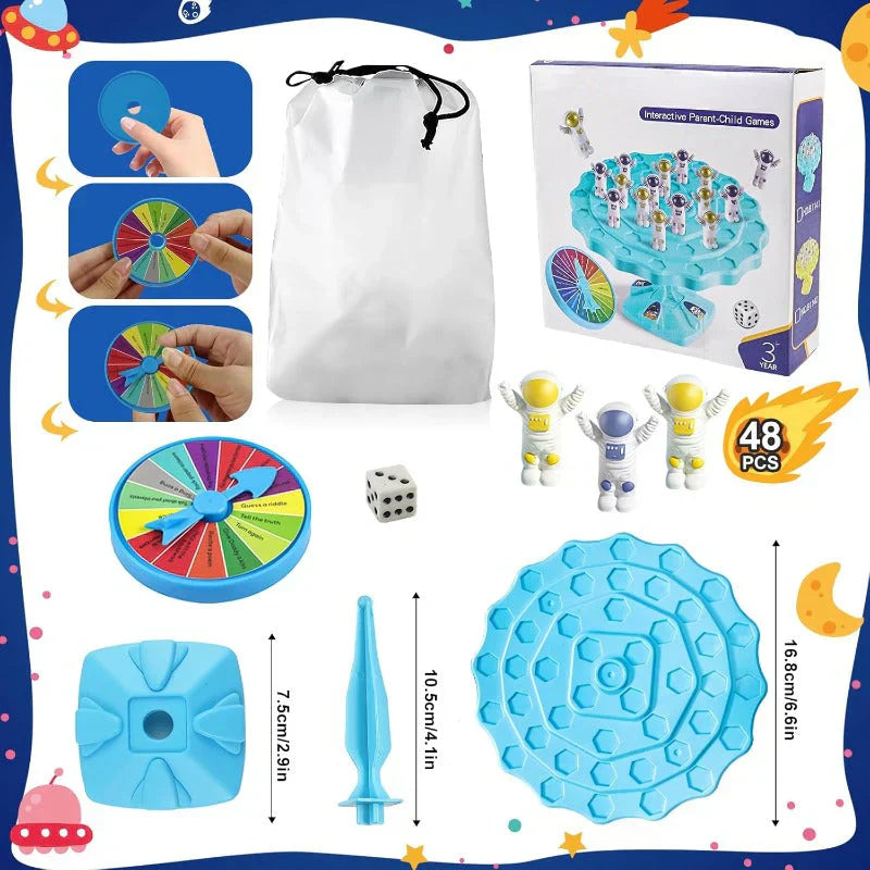 💎 -50% AUF DAS BALANCE SPACEMAN SPIELSET ! 💎 48 Astronauten, Würfel & Drehscheibe für 2 Spieler ✨