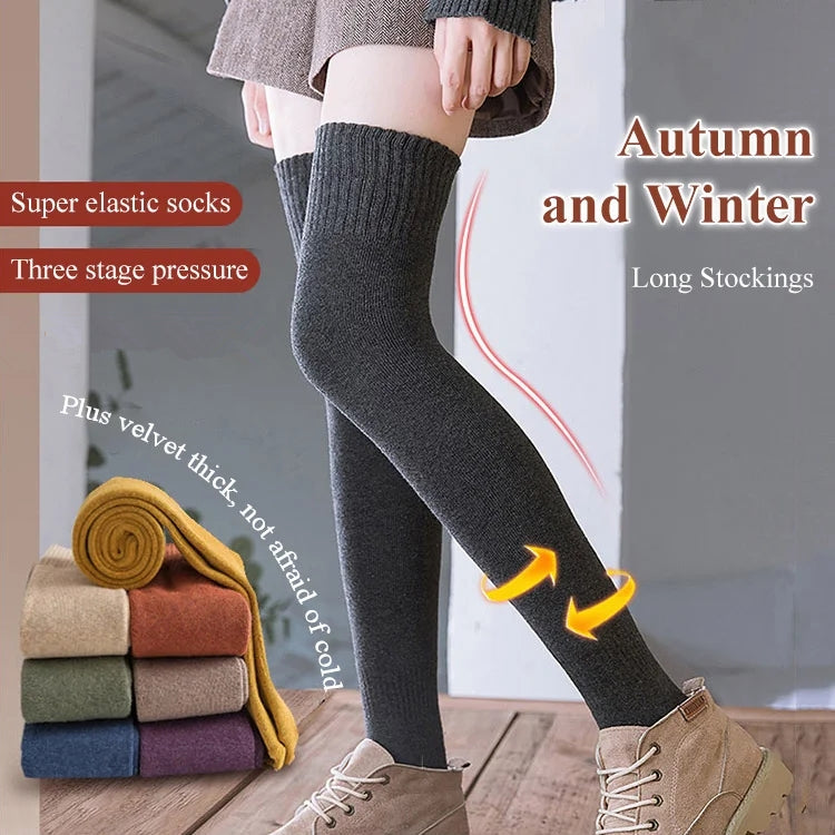 🧦 Über-die-Knie-Thermo-Socken – Warm bis -10℃ durch den Winter!