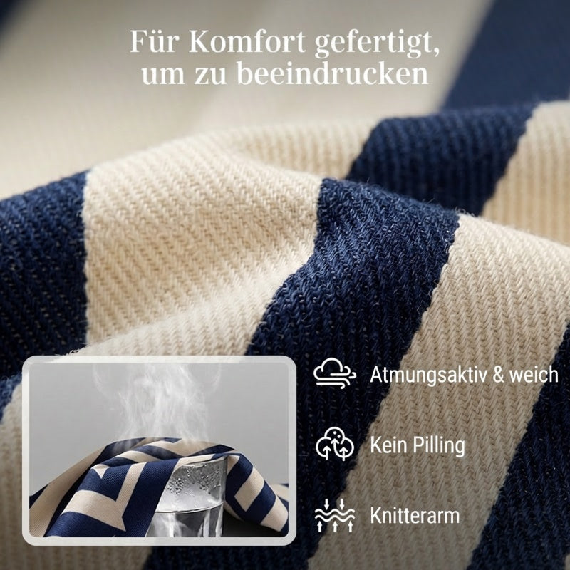 Gestreiftes Shirt & weite Hose im Set – bequem & stilvoll für den Alltag