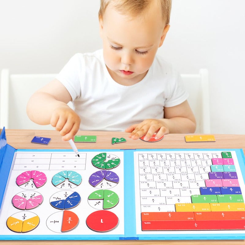 🧩 50% RABATT! 🎨 Magnetisches Bruchpuzzle für Kinder – Fördert Feinmotorik, Buntes Design & Sicheres Spielen ✨