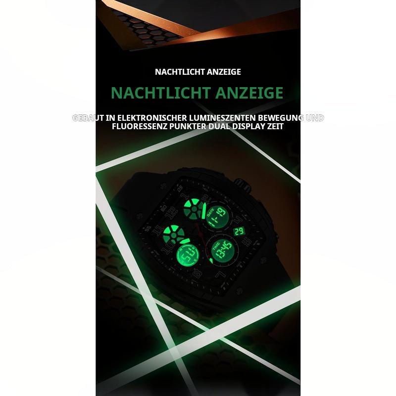 📢📢50 % RABATT !!⏰Sportliche Leucht-Digitaluhr für Herren