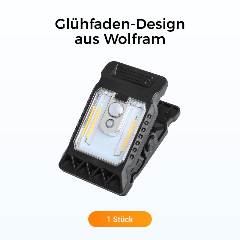 Solar-Clip-Leuchte mit Bewegungssensor. Perfekt für Garten, Balkon & Terrasse!
