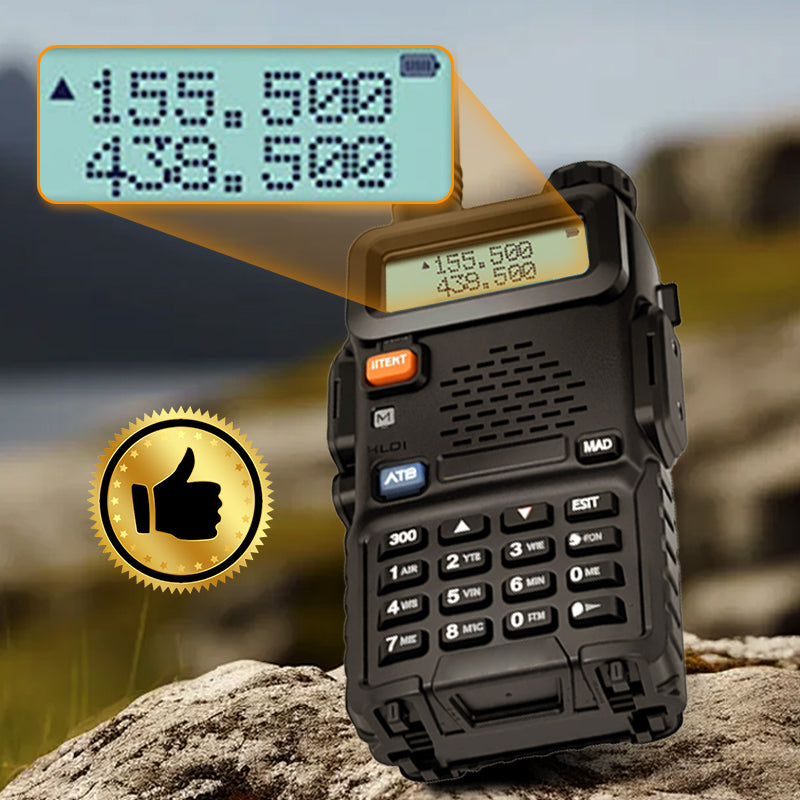 ⏰ Nur jetzt 50 % Rabatt! 🔥📡 UV-5R Amateurfunkgerät für große Entfernungen, UV5R Zwei-Wege-Funkgerät, Dualband-Walkie-Talkie
