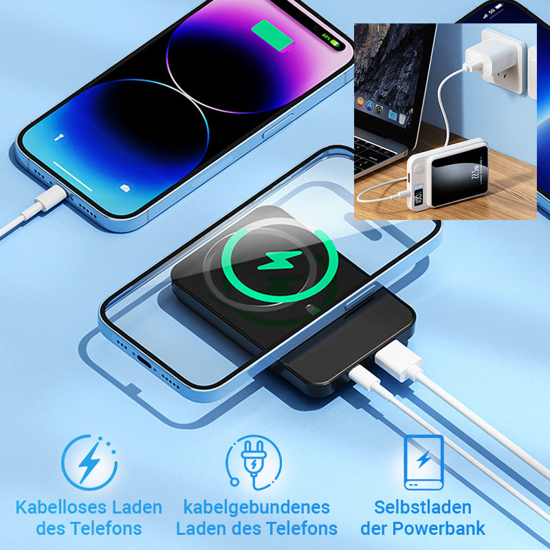 🎁Solange der Vorrat reicht 🔋Tragbare magnetische drahtlose Power Bank