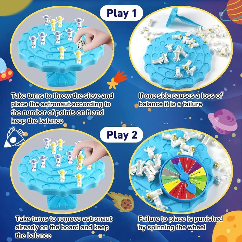 💎 -50% AUF DAS BALANCE SPACEMAN SPIELSET ! 💎 48 Astronauten, Würfel & Drehscheibe für 2 Spieler ✨