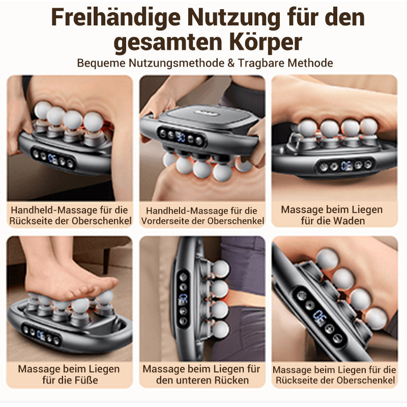 🔥Weihnachtsverkauf – bis zu 50 % Rabatt🎅Multifunktionale, automatische Massagepistole mit 12 Köpfen