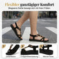 👡 LIMITIERTES ANGEBOT:50% RABATT! 🌼 Flache Damen-Sandalen – Runde Zehen, Atmungsaktiv, Verstellbarer Knöchelriemen & Blumen-Dekor ✨