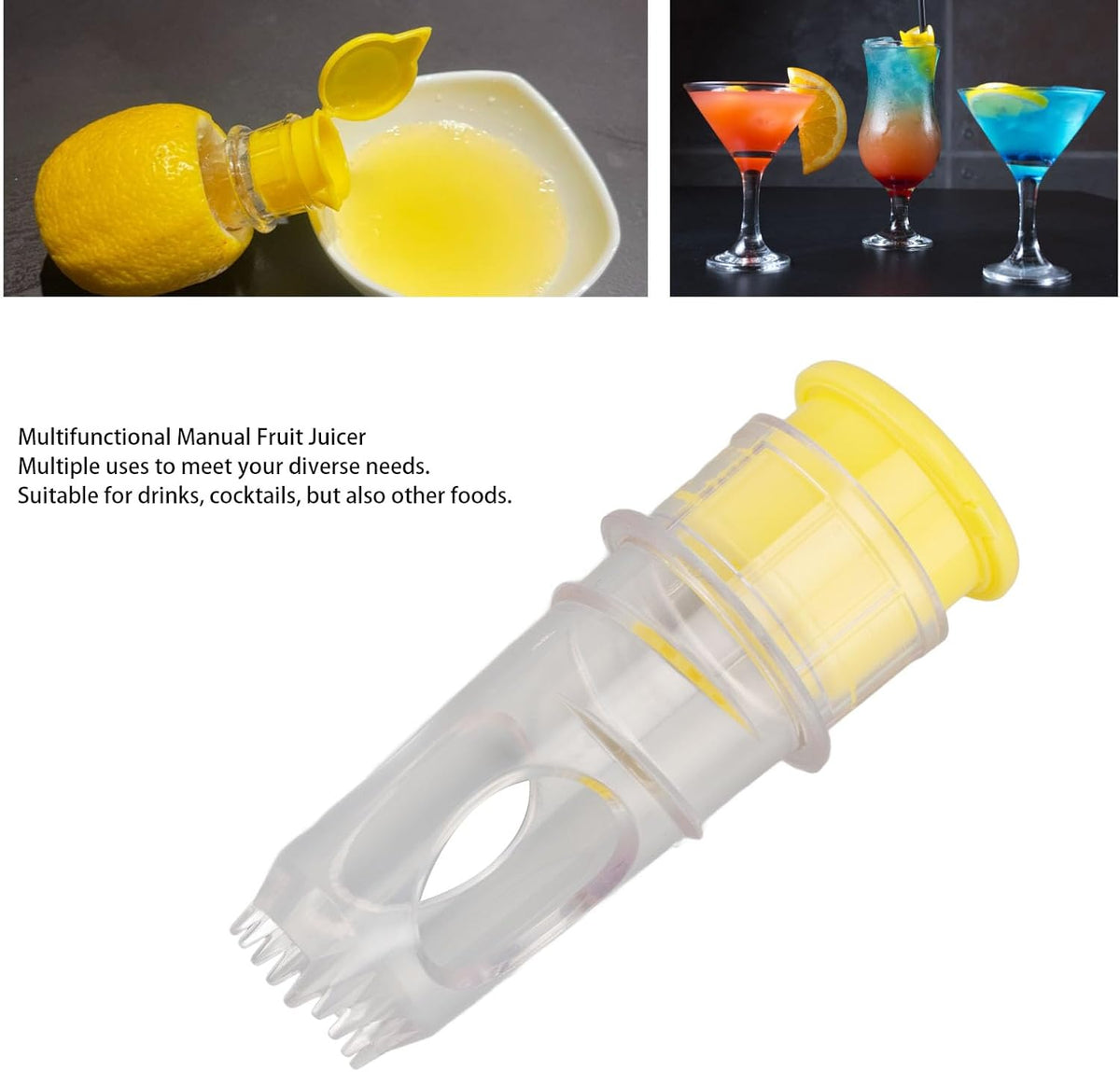 🍋 KAUFE 1, ERHALTE 1 GRATIS! 🧃 Zitronenpresse mit Schraubverschluss – Effizient, spritzfrei & leicht zu reinigen – Perfekt für Zitrusfrüchte in der Küche ✨