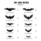 🎁50% RABATT🦇Halloween 3D-beleuchtete Fledermäuse