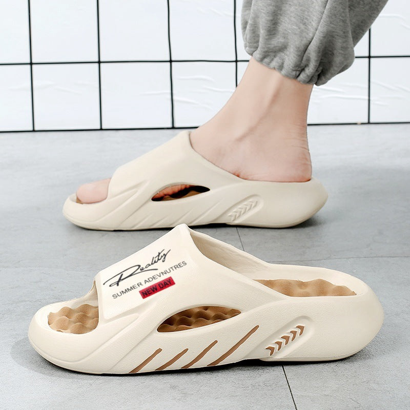 💥67% SPAREN 🦶Rutschfeste Cloud-Pantoletten für Herren mit dicker Sohle🌊Erfrischend und hautfreundlich